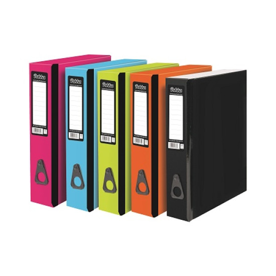 Assorted Coloured Box File F/C
