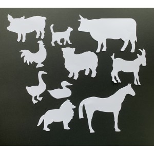 Farm Animals - Cut Out Shapes