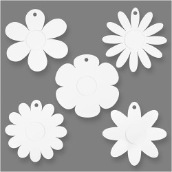 Flowers Cut Out Shapes White