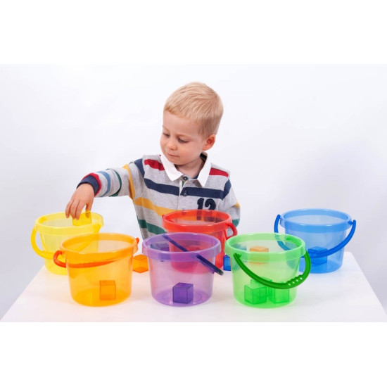 Translucent Colour Bucket Set