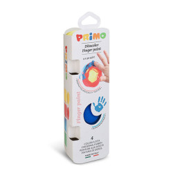 Primo Finger Paint 6x Pots of 40ml
