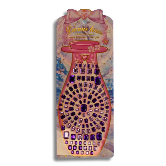 Crystal Gems- Square Gem Set Purple