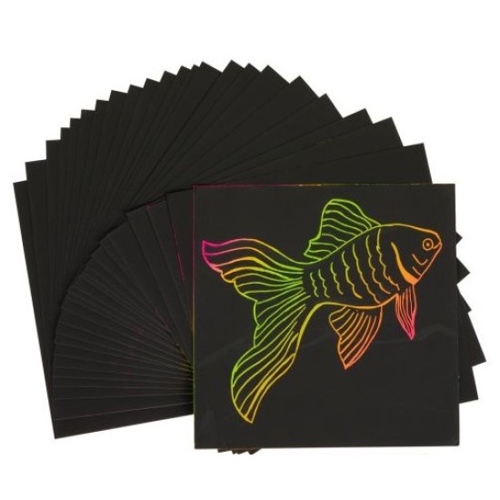 Scratch Art Design Boards 100 Sheets