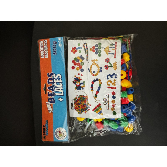 Small Beads & Laces 500g Bag