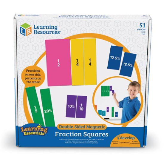 Double-Sided Magnetic Fraction Squares