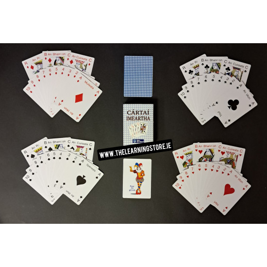 Standard Playing Cards as Gaeilge Cartai Imeartha