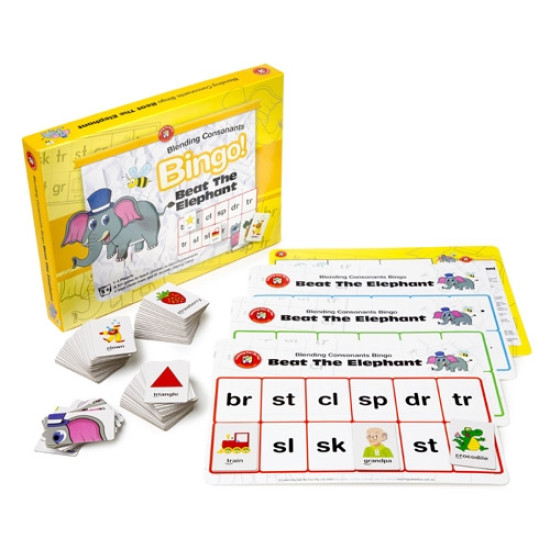 Beat The Elephant (Blending Consonants Bingo)