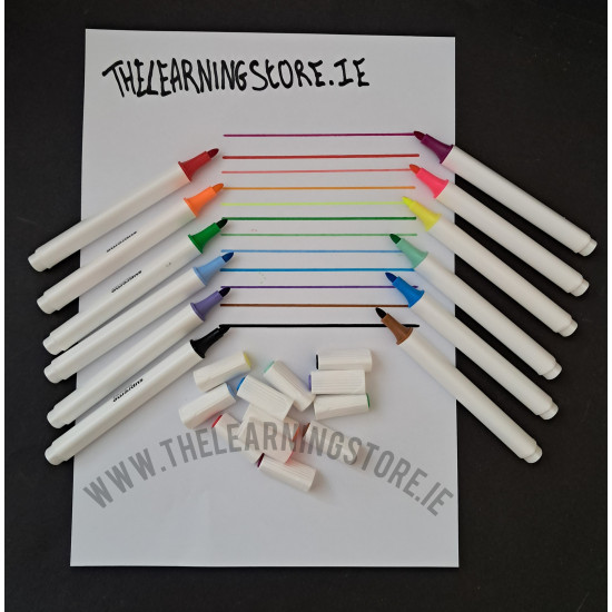 Water-Based Sketch Markers pack of 12 (Bullet Tip) Triangular Barrel