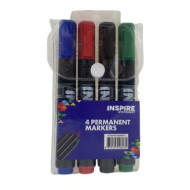 Permanent Markers pack of 4