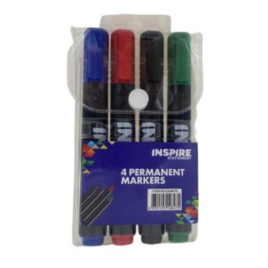 Permanent Markers pack of 4