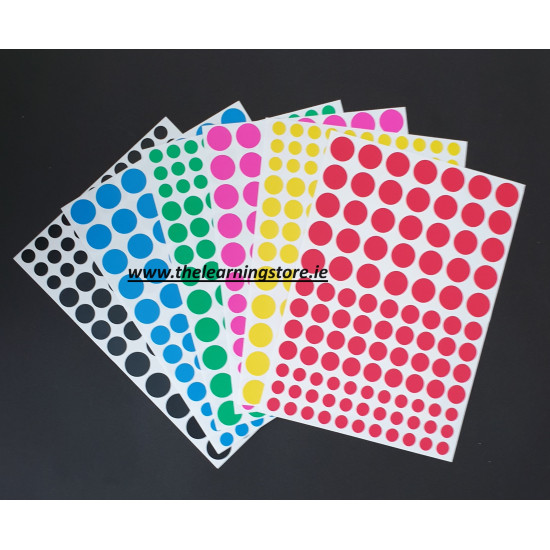 Stickers Assorted Circular Shapes
