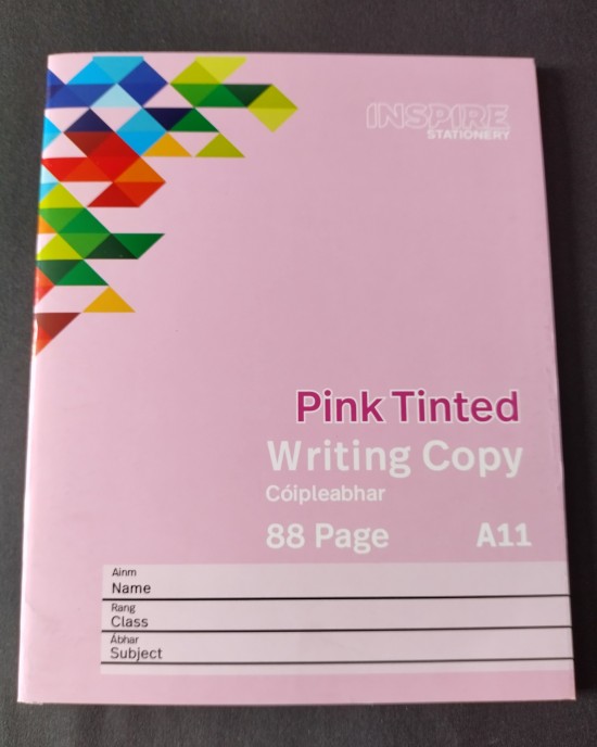 A11 Pink Tinted Visual Aid Writing Copy 5's