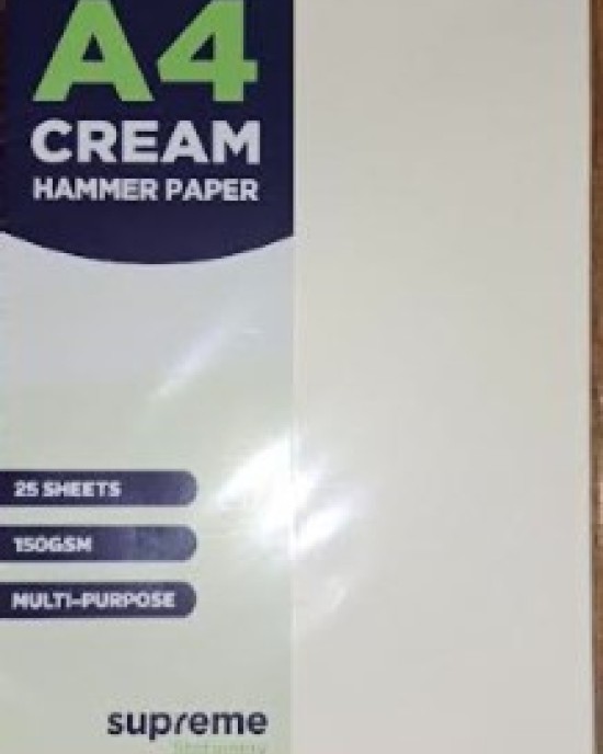 A4 Cream Hammer Paper