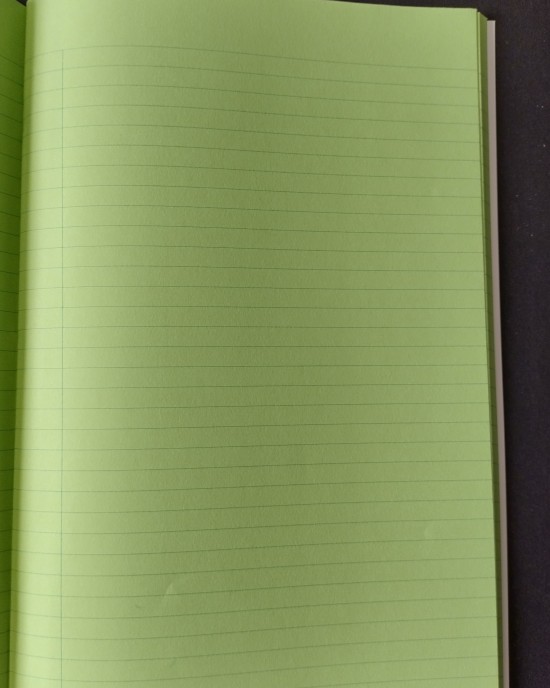 A4 Green Tinted Visual Aid Writing Copybook