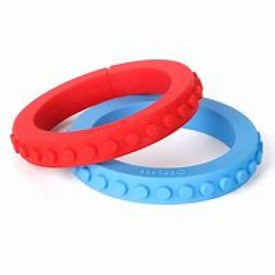 Bracelet Textured Chew / Fidget Red