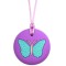 Butterfly Chewable Necklace Purple & Green 