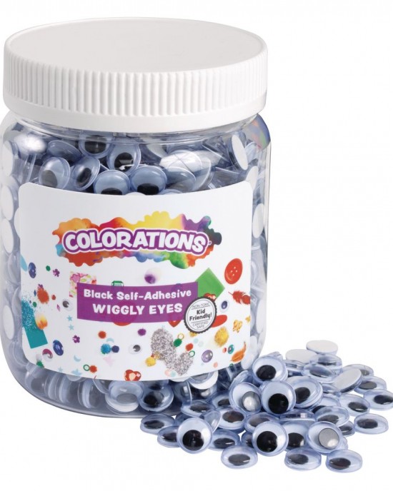 Colorations Black Self-Adhesive Wiggly Eyes Online Offer