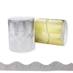 Corrugated Borders Metallic