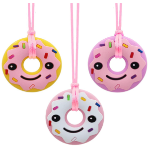 Doughnut Sensory Chewable Necklace (3)