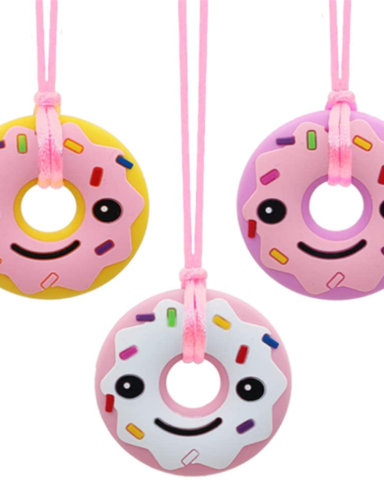 Doughnut Sensory Chewable Necklace (3)