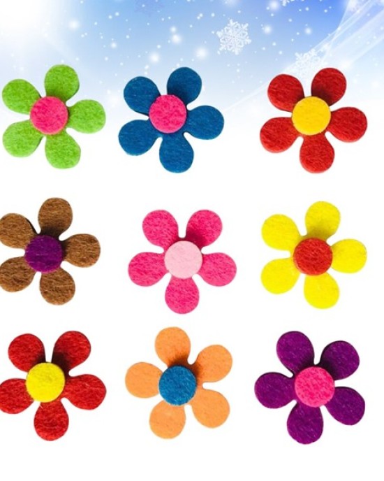 Felt Flower Shapes (100)