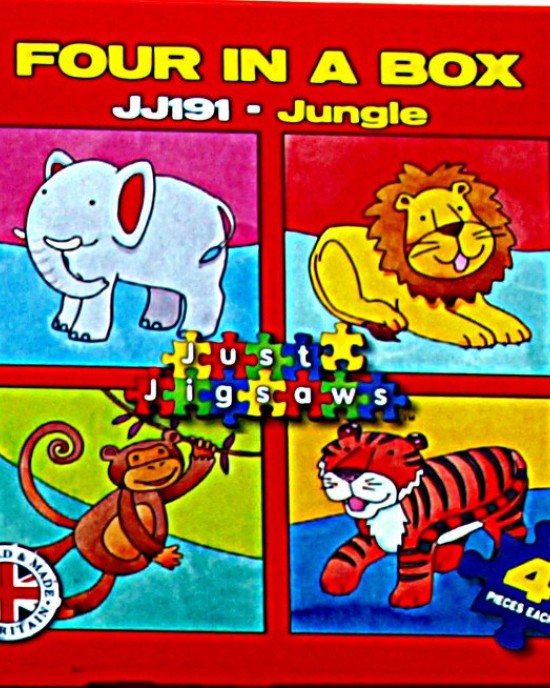 Four in a Box  Mini Puzzle- Jungle