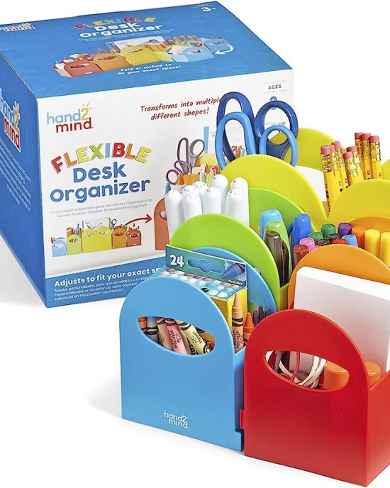 Hand2Mind Flexible Desk Storage Organizer