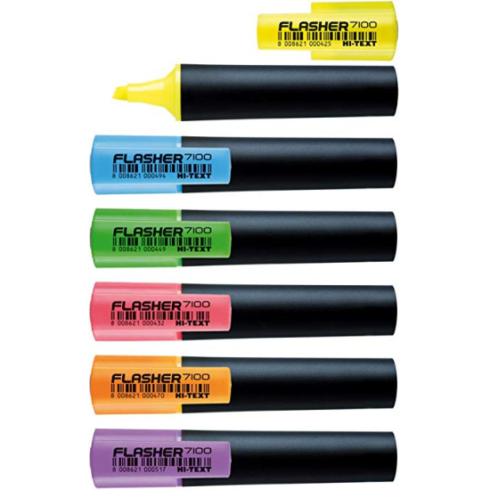HI-TEXT Highlighters Flasher 7100