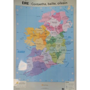 Ireland (Map of Ireland) A1 Wall-map, double-sided