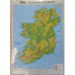 Ireland (Map of Ireland) A1 Wall-map, double-sided