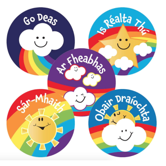 Irish Reward Stickers Weather Praise