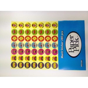 A4 Merit Stickers English Pk280