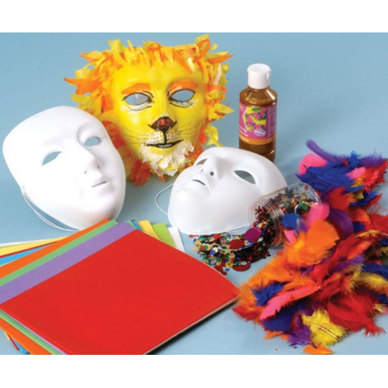 Childrens Face Mask White Pack of 6