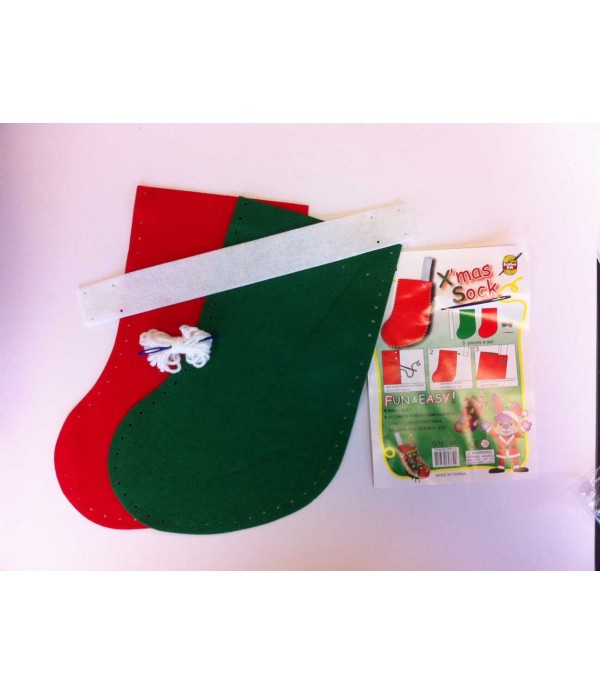 Download Felt Christmas Stocking Kit Makes 1 Stocking Arts Craft Kits PSD Mockup Templates