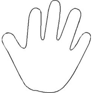 Hand Templates To Decorate Pack of 10