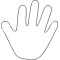 Hand Templates To Decorate Pack of 10