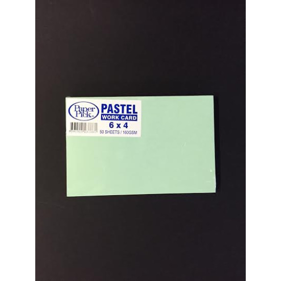 Flash Card 6 x 4 Coloured PK 50