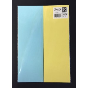 Flash Cards 12 x 4 Coloured PK 50