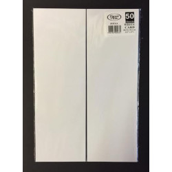 Flash  Cards 12 x 4 White PK 50