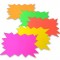 Fluorescent Word Stars A4 Pack of 5