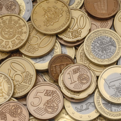 Euro Play Money Coins Assortment
