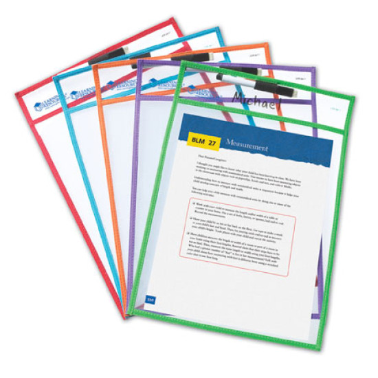 Write & Wipe Pockets Pack of 5