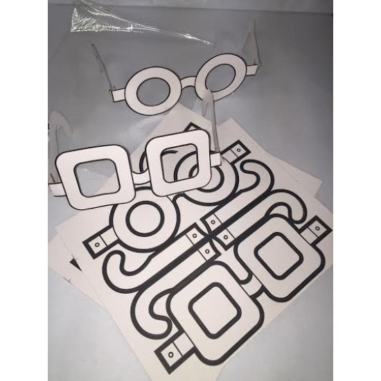Paper Eye Glasses To Decorate
