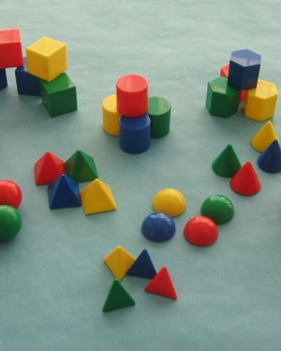 Geometric 3D Mini Maths Shapes