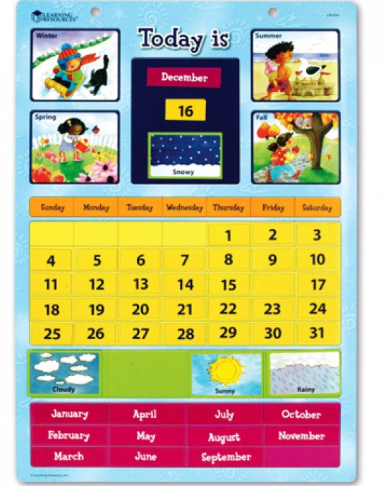 Magnetic Learning Calendar