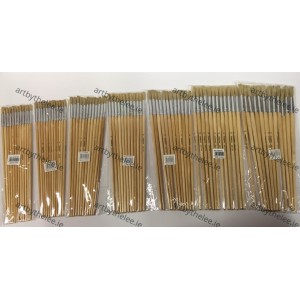 Paint Brushes Hog Pack 12. Size 2-16