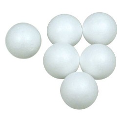 Polystyrene Spheres / Balls 50mm