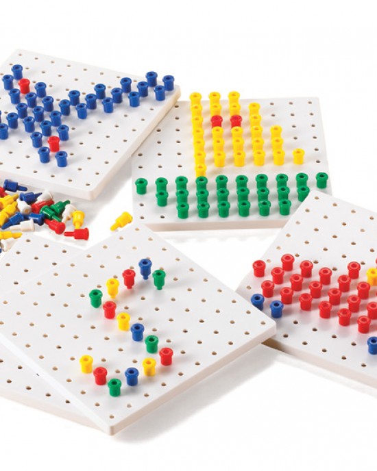 Stackable Pegs &  Pegboards Set